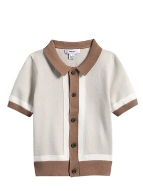 Reiss Kids 3-4y Contrast Short Sleeve Knit Top
